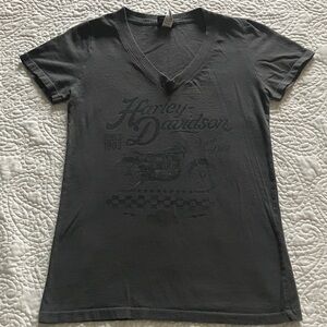 Harley-Davidson Charcoal V-Neck Tee